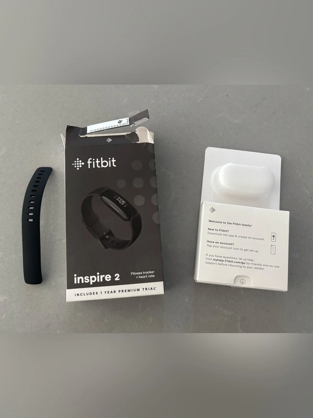 Genuine OEM Fitbit Inspire 2 size Large black band in original box